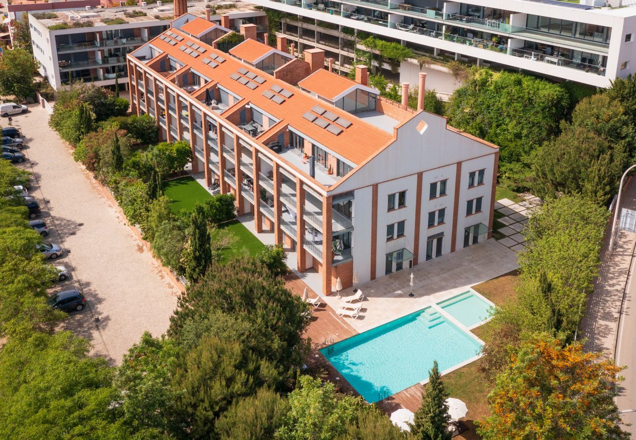 Aerial view of the condominium