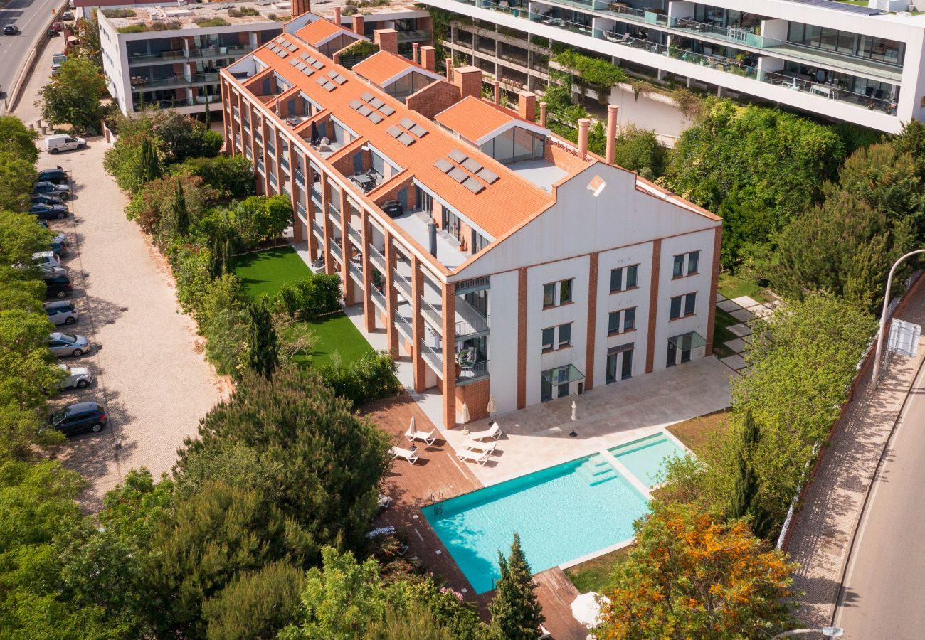 Aerial view of the condominium