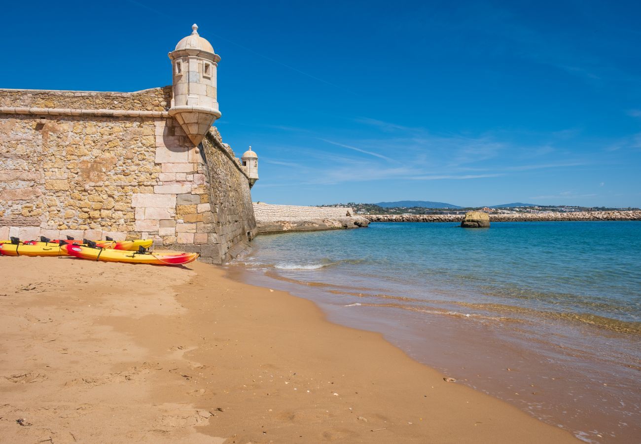 Kayaks on the beach